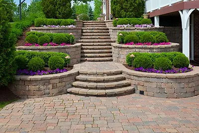 Stepped Hedges for Slope Sites